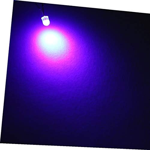 X-DREE 100 kom DC 3.0-3.2 V 20mA LED lampe 3mm prečnik ljubičaste diode koje emituju svetlost(100 kom DC 3.0-3.2 V 20mA Lámparas LED Diodos emisores de luz púrpura de 3 mm de diámetro