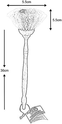 Redecker kozdica četka za kosu s podljevnim ručicama s perom, 13-1 / 2 inča, izdržljiva svakodnevna