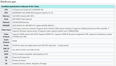 Youyeakoo banana PI m2 plus Singačni putni računar 1GB RAM 8GB EMMC sa SDIO WiFi & BT 4.0 Na brodski manilo za