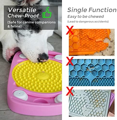 Podloga za lizanje šteneta za pse & lt;45Lb ,2-u-1 prostirka za lizanje pasa sa usisnim čašama za