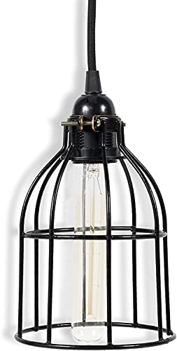 Rustikalni državni cilindar metalna žica viseći privjesak, sjenilo za lampu, zaštita poklopca sijalice,