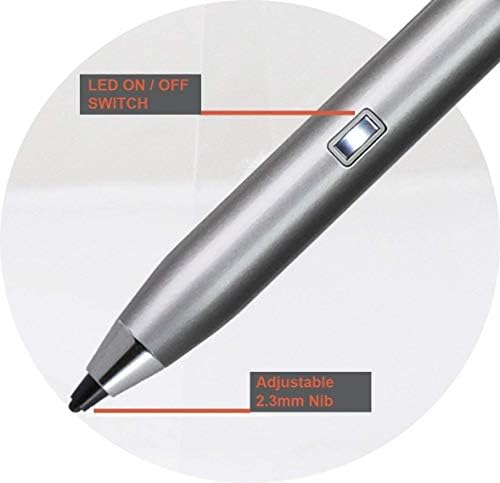 Navitech srebrni mini fine tačaka digitalna aktivna olovka Stylus kompatibilna sa HP Pro tabletom 10 G1