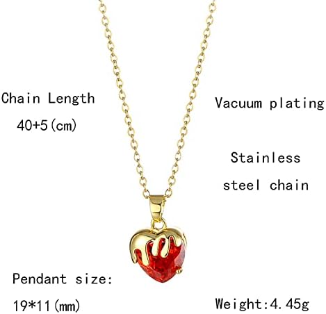Zircon Love Ogrlica ženska nehrđajućeg čelika srčana kristalna lanac clanicle Mali srčani ovratnik