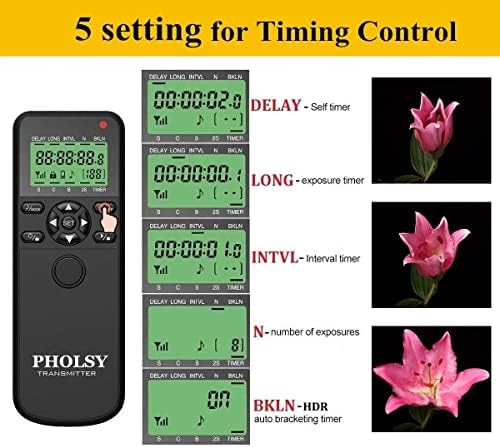 Kontrola timera sa folisnim fotoaparatom s intervalometrom HDR za Nikon Z5, Z9, Z7 II, Z6, Z6 II, D750, D780, D7500, D7500, P.700, P7800, P950, D4, D5, D6, D800, D850 , D810, D700