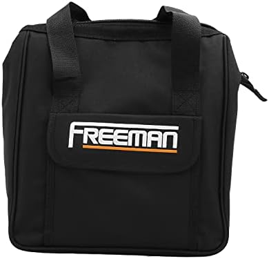 Freeman P4FNCB pneumatski završni pribor i komplet za spajanje sa torbom i pričvršćivačima, crni s narančastom