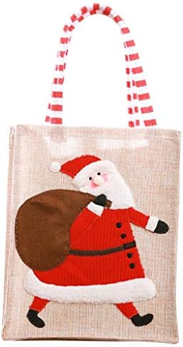 Ekstra velike drvene perle Garland Xmas Candy torbe poklon dekor božićne tkanine bombonske torbe vesele božićnu torbu Home Decor Decor Decor Dekora za odmor Valentines Day