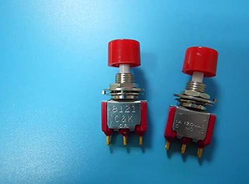 [VK] Original 8121 3 pin 3 stopala 3 stopala ravna gumba prekidač za resetiranje prekidača 120VAC 120V
