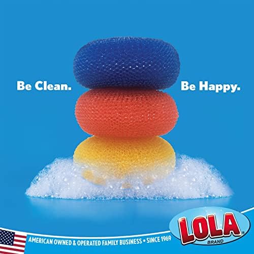 Lola Proizvodi Jumbo plastični bizozer 12 paket | Polipropilenska pletena mreža neće ogrebati nebitni ili obložen kuharu | Perilica za suđe sef za čišćenje i saniranje