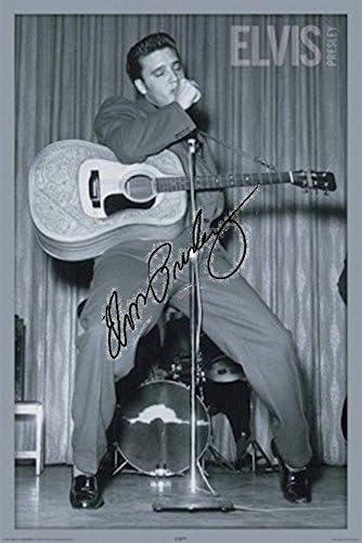 Elvis Presley AUTOGREGED facsimile potpisao na tiptoe Dance poster - glazbene plakati