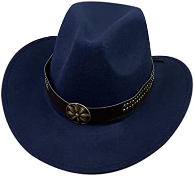 Modni fedora kaubojski šeširi Fedoras muškarci široko za žene haljine šešir žene i šešire bejzbol kaubojski kostim za
