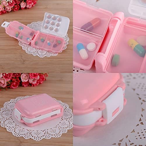 Slatka kutija za pilule crtani Anime Organizator džepnih pilula za mačke Pink dnevna kutija za pilule,