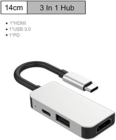 Xunmaifhb prenosiva priključna stanica, Type-C hub na hdmi multifunkcionalni priključak za proširenje usb3. 0 HD Konverter USB-C hub sa PD HDTV UHD brzim prenosom