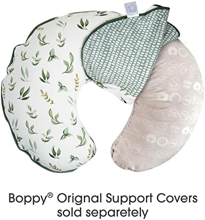Boppy Organic Bare Naked Original Nursing Support, ranije Boppy jastuk za njegu, za dojenje, hranjenje i lijepljenje flašica, organska pamučna tkanina sa hipoalergenim punjenjem, navlake se prodaju zasebno