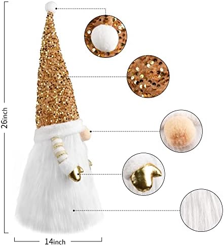 Gnome Božićno stablo, gornji šešir TEMPER ručno izrađene Xmas ukrasi, švedski Santa Tonte Tree Ornament