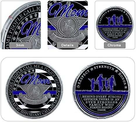 Freemasoner Police Challenge Coin Tanki plavi linijski policijski službenik za provedbu zakona Coins