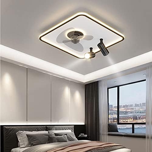 ACLBLK Zlatni luksuzni akrilni ventilatorski luster LED SPEPLESS DIMMANJE ventilatora ventilatora