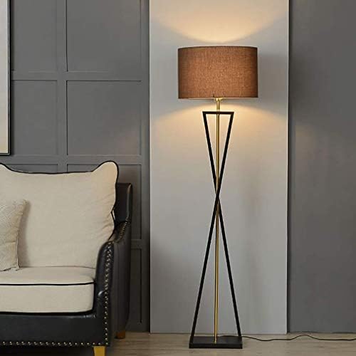 BKGDdo podne svjetiljke, visoka podna svjetiljka, jednostavan dizajn, moderna podna lampa, sa hladom stajanjem osvjetljenja, vintage elegantna visoka stubna lampa, za dnevnu sobu za spajanje lampe / crna