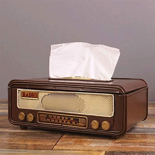 LLLY Retro radio oblika tkiva papira za pohranu papira za odlaganje salveta za pohranu u salvetu Papirni papir za ručnik Tkiva kutija za kućnu kancelariju za kućnu baru