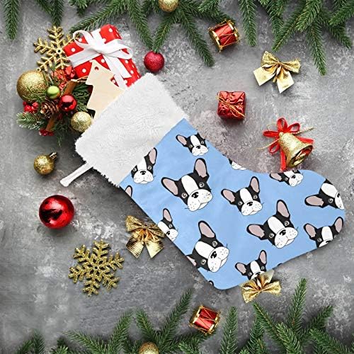 Alaza Božićne čarape Slatki crtani pas štenad klasični personalizirani veliki ukrasi za čarape za obiteljski odmor sezona Party Decor 1 paket, 17.7 ''