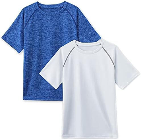 Tsla 1 ili 2 Pack Kids Youth Majice za trčanje, Cool Suw Fit Gym Sports Worth Worth, atletska majica kratkih