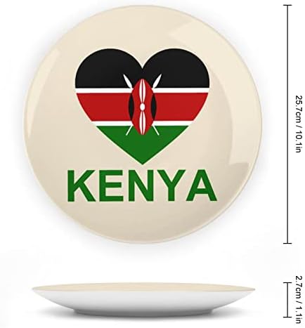 LJUBAV Kenija ukrasna ploča okrugla keramička ploča koštana ploča s prikazom za odlaganje za zabavu
