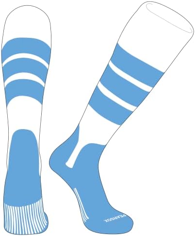 Kruška sox OTC bejzbol Softball Stirrup čarape Bijelo, nebo plavo, nebo plavo, nebo plavo