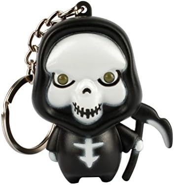 Halloween Domaći ukrasi, Halloween Cartoon Creative LED skeletni ključ za ključeve prstenaste boje nakloni