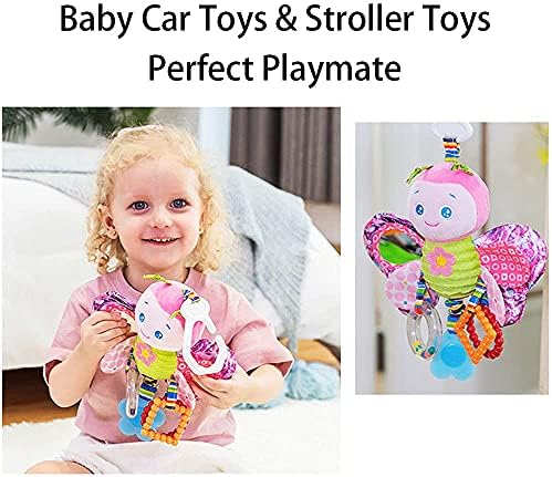 D-KINGCHY Baby Toys autosjedalica kolica igračka plišana viseća igračka životinja punjena viseća Zvečka