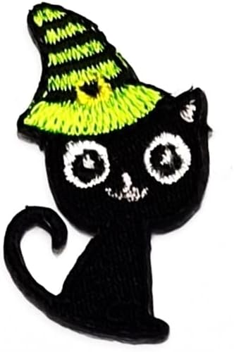 Rareeasy Patch mini crna mačka glačala na šivanju naljepnica naljepnice vještica mačka crtani film izvezeni aplicirani fiy majica Jeans kaps torbe jakne kostim