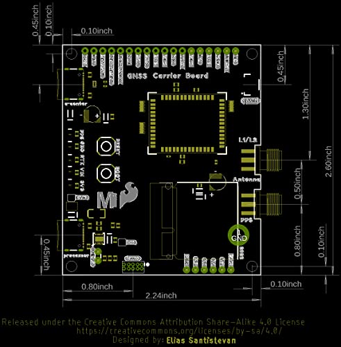 SparkFun Micromod GNSS funkcija ploča - ZED-F9P GPS funkcija funkcije -ZED-F9P Radni napon: 3.3V. Dimenzije ploče: 2.5in x 2.6in x 1.3in