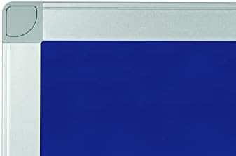 Mastervision Ayda oglasna ploča za zidnu iglu, 18 x 24, plavi filc, aluminijumski okvir, za dom ili