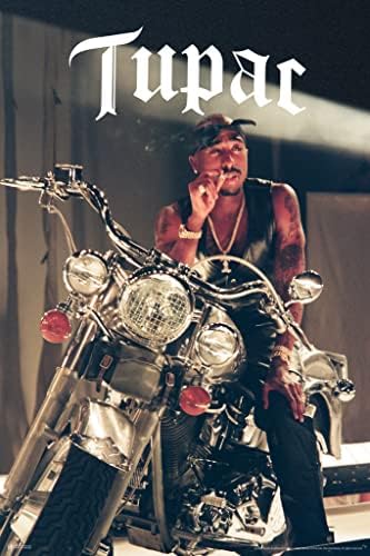 Tupac Posteri 2pac Poster motocikl Photo Photo 90s Hip Hop reper posteri za sobu estetski sredinom