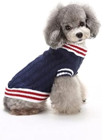 Duks metenog pasa pamuk ručno rađena tkanina božićna majica štenadske škole zimska topla odjeća za male pse s