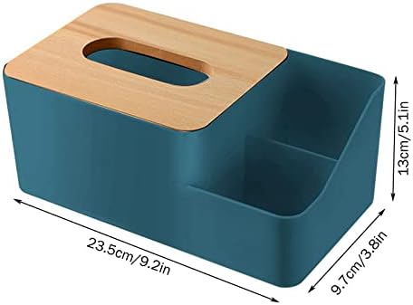 Multifunkcionalna kutija za radnu površinu Jednostavna kutija za papir sa drvenim poklopcem sa decembarskom daljinskom upravljaču Pribor za pohranu kutije za skladištenje kolačića Linija