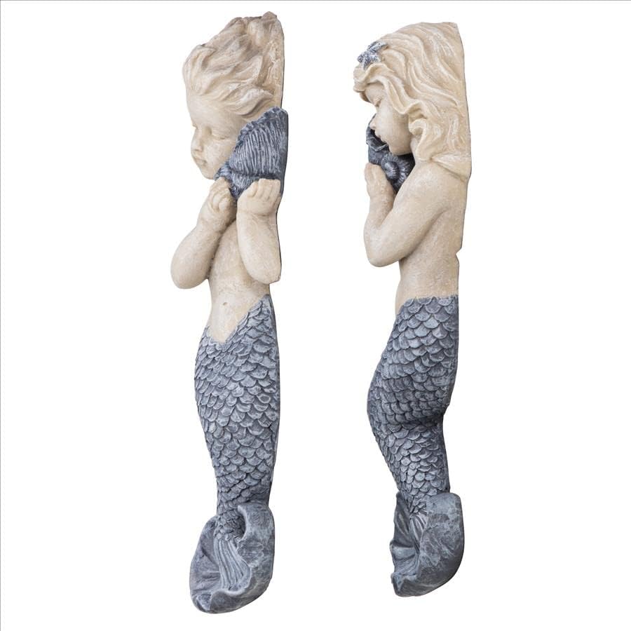 Dizajn Toscano zvukovi morske sirene zidne skulpture