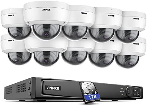 ANKE 4K POE kućne sigurnosne kamere, 16CH 8MP NVR sa 1TB HDD-om, 10x 8MP vanjskim foto nadzornim kamerama