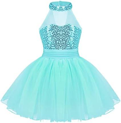 TIAOBUG Kid Girls Dress Haljina bez rukava izrubljena izrez Balet Leotard Tutu Princess Savremeni moderni plesni kostim