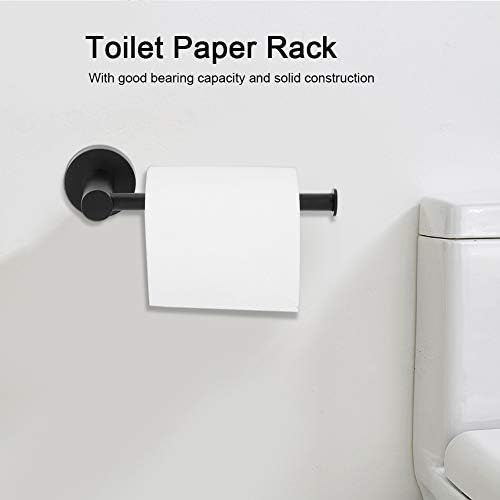 Garosa toaletni držač za papir za ručnik od nehrđajućeg čelika Zidni nosač Matt Black, držač salveta