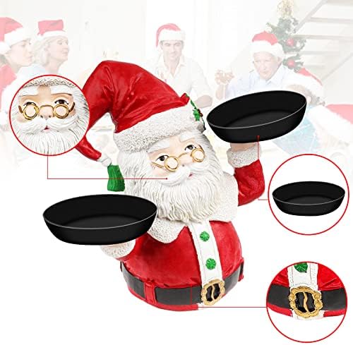 Božić snjegović poslastice držač, Abenow Božić Santa drži poslužavnik Snack Stand voće zdjela snack