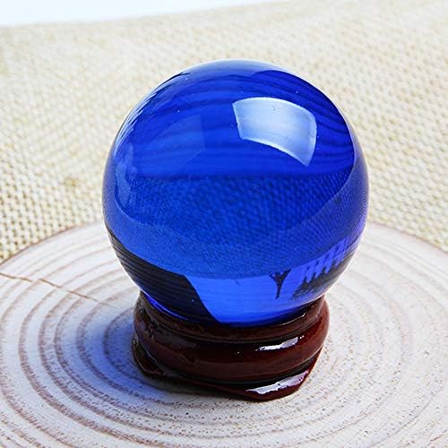 ACXICO 1pcs 40mm plavi kristalni stakleni ljekovita kugla kvarcni čarobni sfer kućni kućni dekor