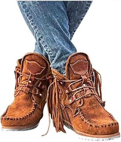 Teprec Western Boots Ženske ženske retro zapadne kaubojske čizme iz vezene cipele sa sredom CALF CHUNKY