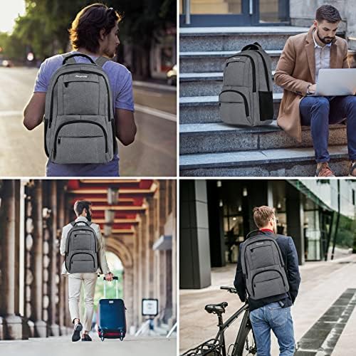 Poslovni putnički ruksak za laptop, vodootporan, sa rupom za slušalice, muške torba za laptop za žene za muškarce za 15,6 laptopa