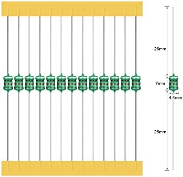 RFXCOM 50pcs Tuductor prstena u boji DIP 0410 1uh 2.2uh 4.7uh 10uh 22uh 33uh 47uh 100uh 220uh 330uh 470uh 1mh 2,2mh 3.3mH induktivnost
