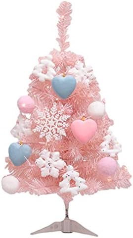 Abaodam 60cm Početna Christmas Christmas Decor set ružičasti ukras bez baterije koji se koristi za slavlje Božić