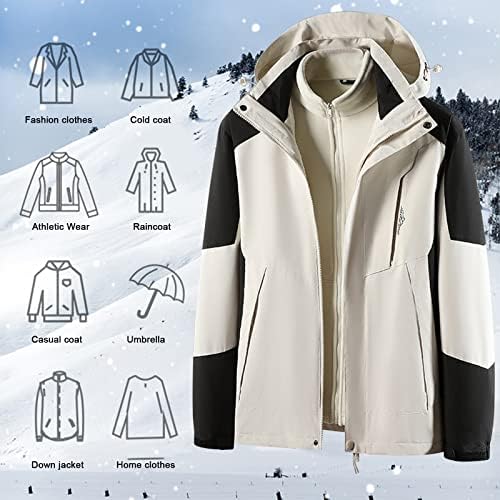 Muške tople jakne Moda 3-u-1 skijaška odijelo 2pc Izmjenjivo obloge od runa kaputa za haudovanje vjetrenjači za penjanje planinarenje