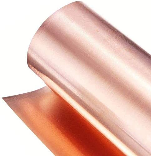 NIANXINN 99,9% čistog bakra Cu metalni lim folija ploča T2 Visoka čistoća metalna folija Roll,50x1000mm,
