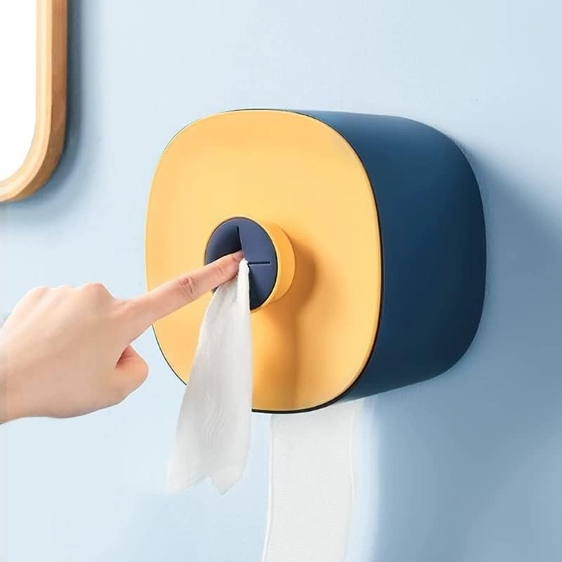 RENSLAT samoljepljivi držač rolne toaletnog papira zidna vodootporna kutija za odlaganje maramica za kupatilo