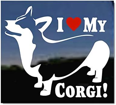 Volim svoj Corgi | Nickerickers® Pembroke Welsh Corgi pas vinil pas automatsko naljepnica