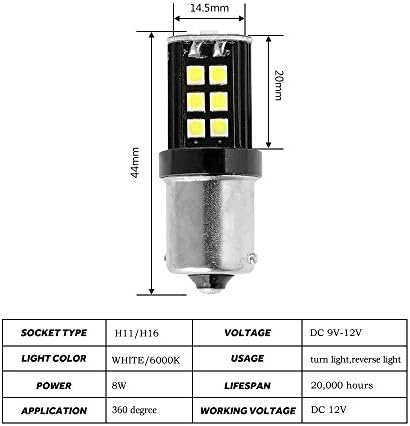 Auxbeam 1156 LED Sijalice, 1156 žarulje sa Žmigavcem 6000K 800 lumena 30W 3030 30-SMD čipovi