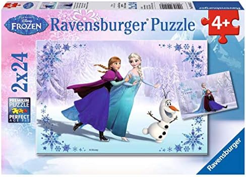 Ravensburger Disney Frozen Sisters uvijek Puzzle Box 2 x 24 komad slagalice za djecu-svaki komad je jedinstven,